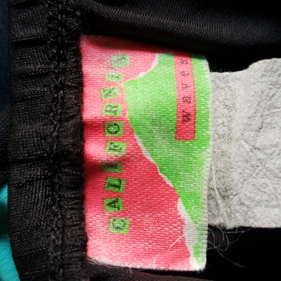 Bikini Bottoms Two-Fer Turquoise-Black Size Medium EUC - Picture 8 of 12